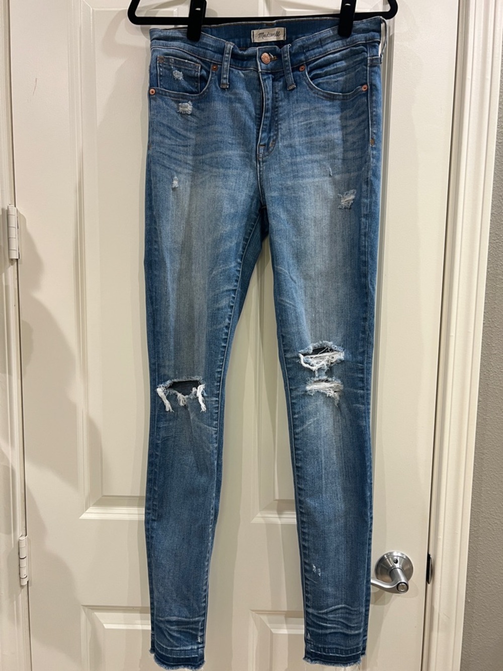 Madewell 9” High‑Rise Skinny Jeans – Classic Blue – Size 29